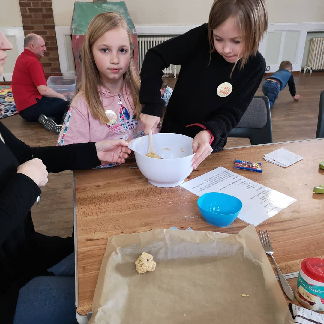 Mixing rock cakes